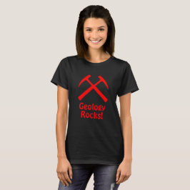 Rood gekruist Rock Hamers T-shirt w / tekst