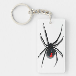 Rood-Gemarkeerde Spin Aanval Design Sleutelhanger