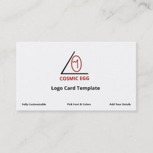 Rood Geoglyph Symbool Cosmic Egg Logo Visitekaartje
