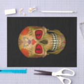 Rood-geoogste suikerschedel Zombie-papier Tissuepapier (Craft)