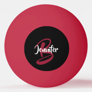 Rood gepersonaliseerd pingpongballen