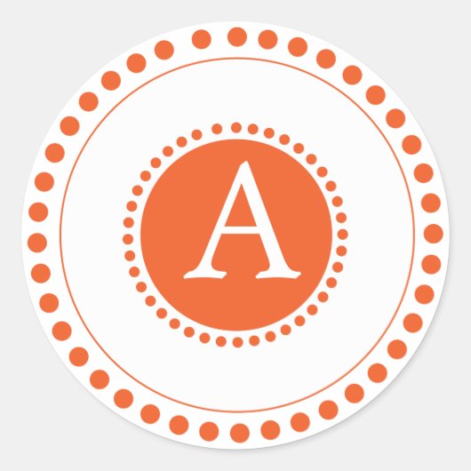 Rood - Gepersonaliseerde envelop afdichtingen Ronde Sticker (Voorkant)