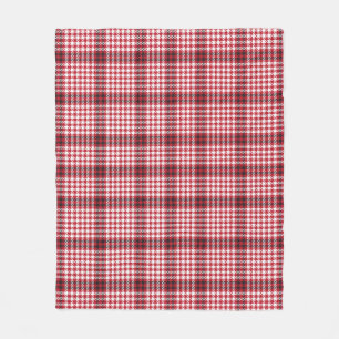 Rood geruit geruit tartantextuur fleece deken