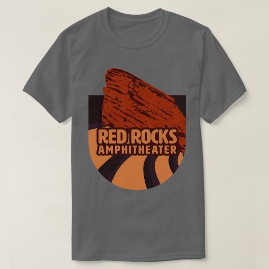 Rood gesteente amfitheater 1 t-shirt (Design voorkant)
