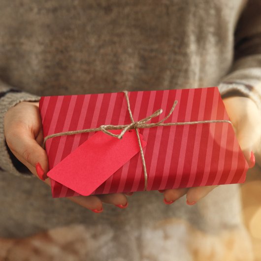 Rood gestreept eenvoudig patroon tissuepapier