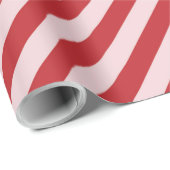 Rood gestreept kerstpatroon cadeaupapier (Rol Hoek)