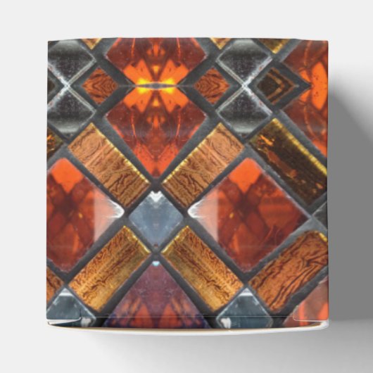 Rood Glas in lood Bedankdoosjes (Bovenkant)