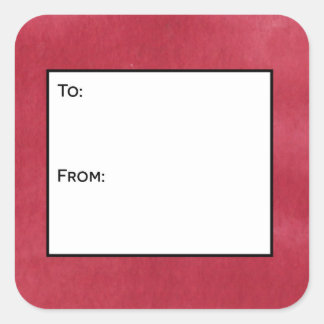 Rood Glas in lood Gift Label Stickers