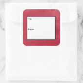 Rood Glas in lood Gift Label Stickers (Tas)