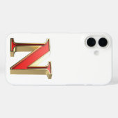 Rood glas letter N Case-Mate iPhone Case (Achterkant (horizontaal))