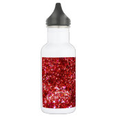 Rood glitereffect waterfles (Links)
