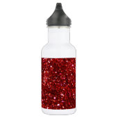 Rood glitereffect waterfles (Rechts)