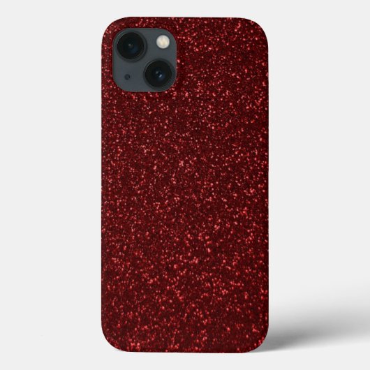 Rood glitter effect Case-Mate iPhone case (Achterkant)