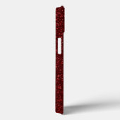 Rood glitter effect Case-Mate iPhone case (Achterkant / Rechts)