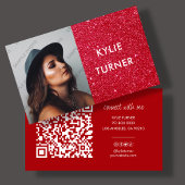 Rood Glitter | Foto | Sociale media | QR-code Visitekaartje