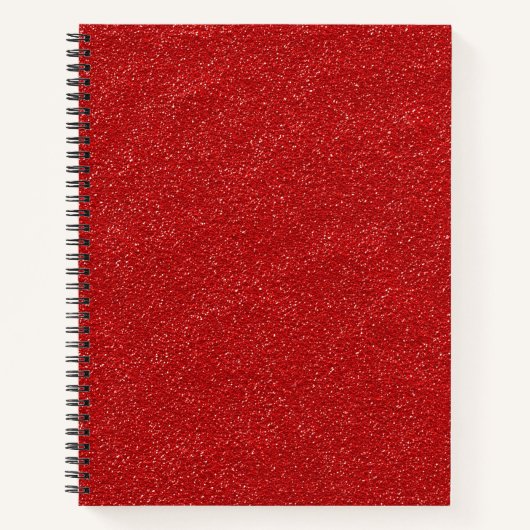 Rood glitter, sparkly, glitter achtergrond notitieboek (Voorkant)