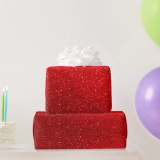 Rood glitterpapier voor kerstinpakken cadeaupapier