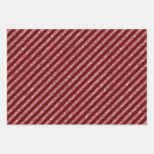 Rood glitterstrips inpakpapier vel (Voorkant)