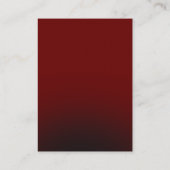 Rood Gold QR Code Weddenschap Website Kaart (Achterkant)