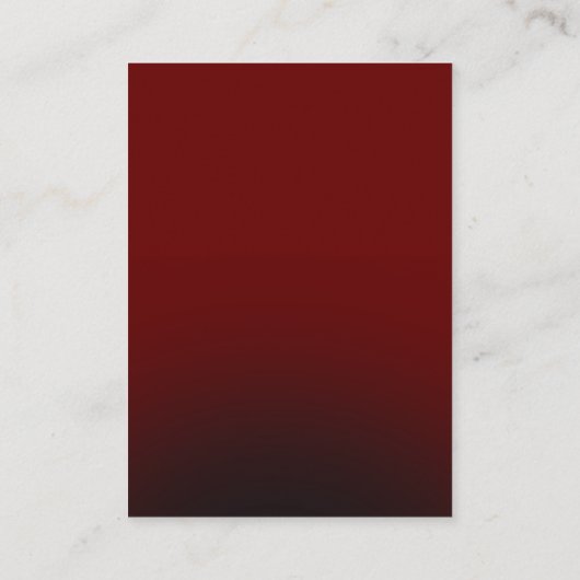 Rood Gold QR Code Weddenschap Website Kaart (Achterkant)