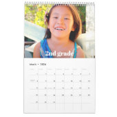 Rood Goud Afstuderen K-12 Fotocollage 15 maand Kalender (Mar 2026)