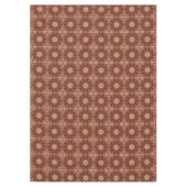 Rood Goud Bloemen Vakantie Tafelkleed (Voorkant)