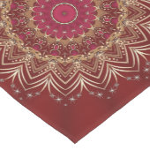 Rood Goud Decoratieve Tafelloper (Hoek)