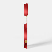 Rood Goud Diamant Getuft Custom Tekst iPhone Case iPhone Hoesje (Rechterkant)