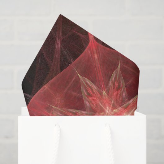 Rood Goud Geel Geometrische ster Decoupage Tissuepapier (Cadeauzakje)