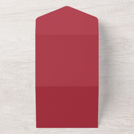 Rood Goud Glam Luipaard Print All In One Uitnodiging (Buitenkant)