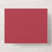 Rood Goud Glam Luipaard Print All In One Uitnodiging (Achterkant)