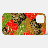  rood goud groen japans kimono bloemen Case-Mate iPhone case (Achterkant (horizontaal))