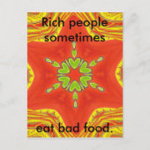 Rood Goud Groen Mandala Art Print Briefkaart (Voorkant)