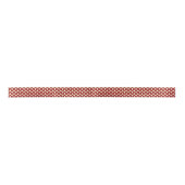 Rood & Goud Groovy Retro Patroon Kerstmis Lint (Voorkant)