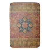 Rood Goud Kashan Tapijtkleed Perzisch Aziatisch Badmat (Voorkant Verticaal)