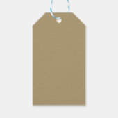 Rood Goud Kashan Tapijtkleed Perzisch Aziatisch Cadeaulabel (Achterkant)