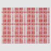 Rood Goud Kerst Plaid Patroon#2 ID1009 Tissuepapier (Voorkant)