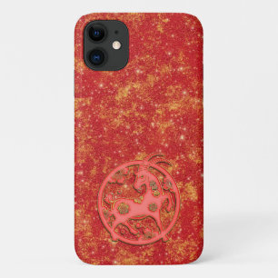 Rood Goud Lunar Chinees Nieuwjaar Zodiak Geit iPhone 11 Hoesje