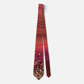 Rood & Goud Marmeren Glitter Necktie Stropdas (Voorkant)