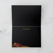 Rood & Goud Masker Masquerade Dank u kaart (Binnen)