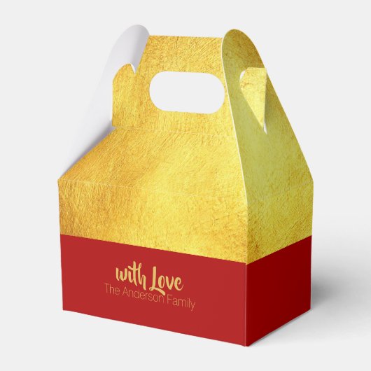 Rood Goud Paard Papercut 2026 PFBG Bedankdoosjes (Achterkant)