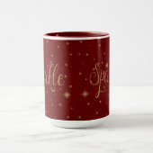 Rood Goud Sparkles Mok (Midden)