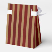 Rood & Goud Verticale Strepen Gestreept Patroonpar Bedankdoosjes (Achterkant)