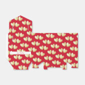  rood goud wit gepersonaliseerd bedankdoosjes (Uitgevouwen)