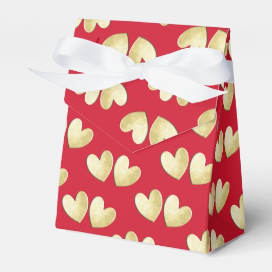  rood goud wit gepersonaliseerd bedankdoosjes (Voorkant Zijde)