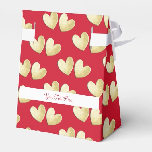 rood goud wit gepersonaliseerd bedankdoosjes (Achterkant)