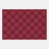 rood goud zwart vleid diagonaal patroon inpakpapier vel (Voorkant)