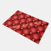Rood gouden deurmat (Schuin)