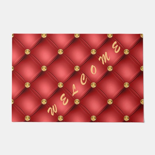 Rood gouden deurmat (Voorkant)