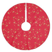 Rood goudstaarten kerstboom rok (Voorkant)